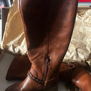 Lucky Brand Brown Leather Boots